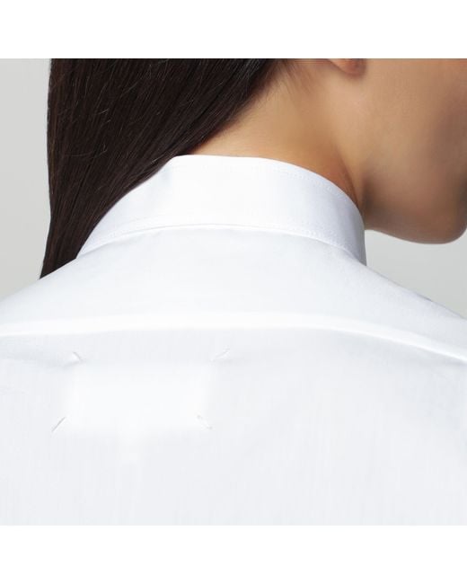 Maison Margiela Blue Short-Sleeved Shirt