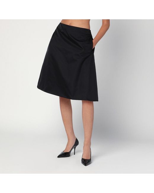 McQueen Black Flared Skirt