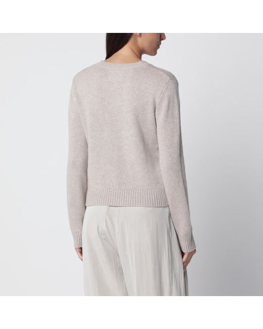 Lisa Yang Gray Mable Crewneck Sweater