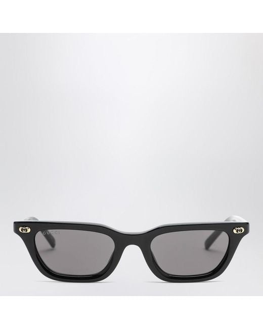 Occhiali da sole cat-eye neri di Gucci in Gray