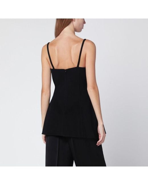 Top bustier in lana di Rohe in Black