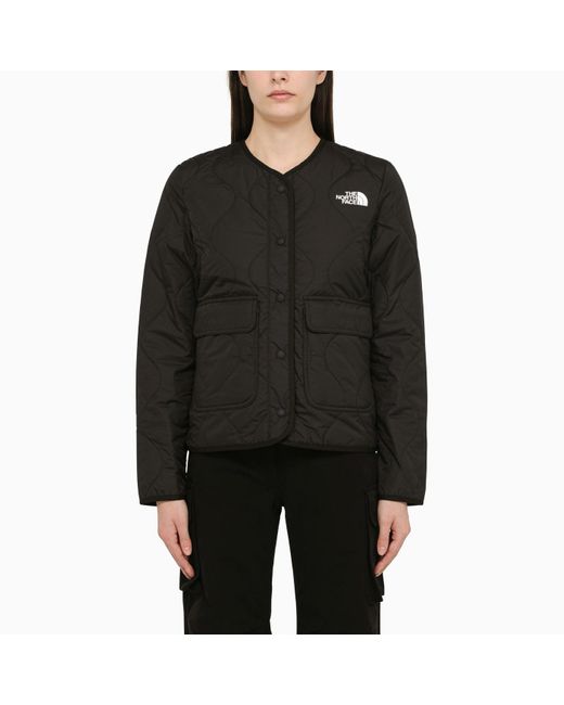 The North Face Black Padded Jacket With Logo