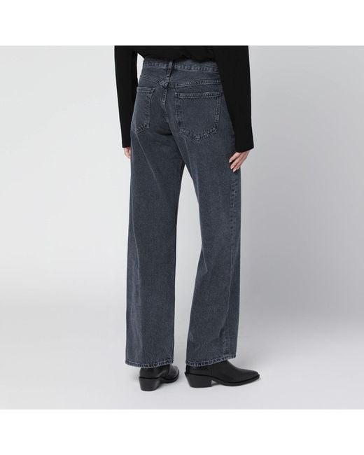 Agolde Black Faded-Effect Jeans