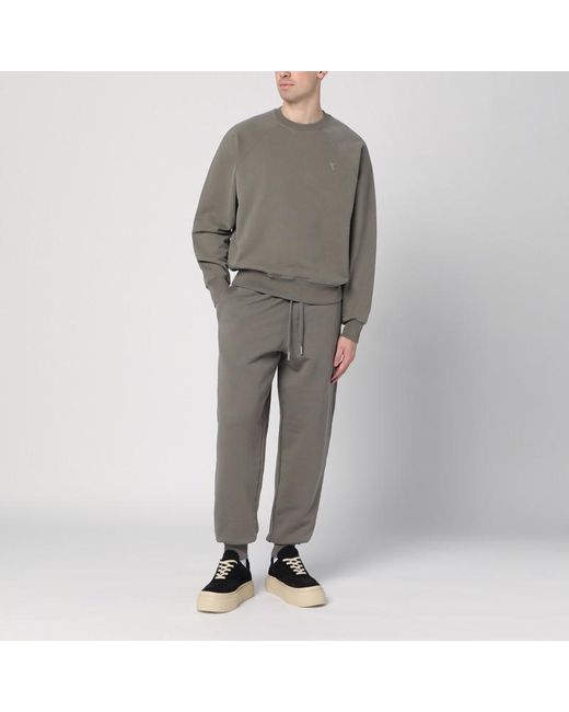 AMI Gray Ami De Coeur jogging Pants for men