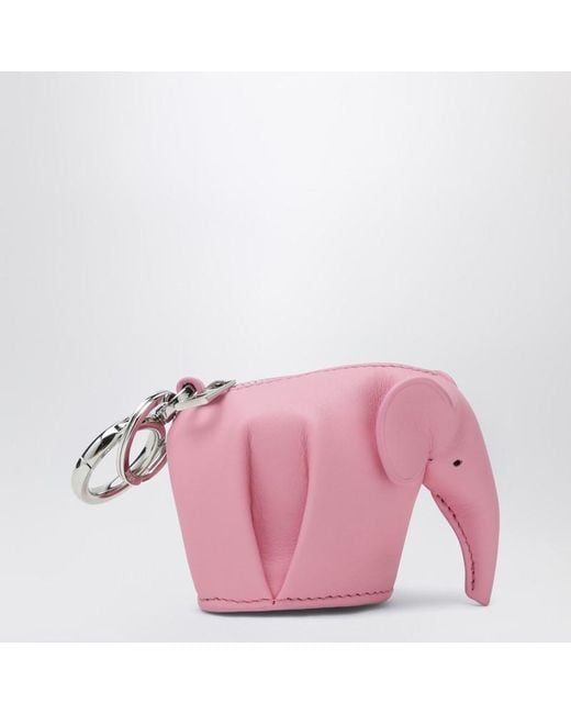 Portachiavi con portamonete elephant di Loewe in Pink