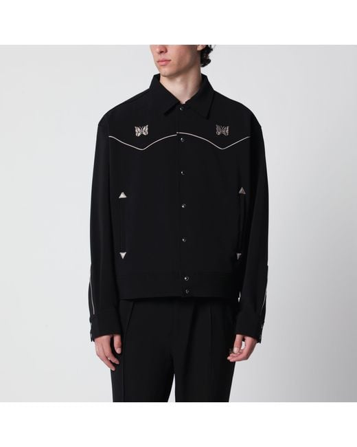 Needles Black Piping Cowboy Jacket for men