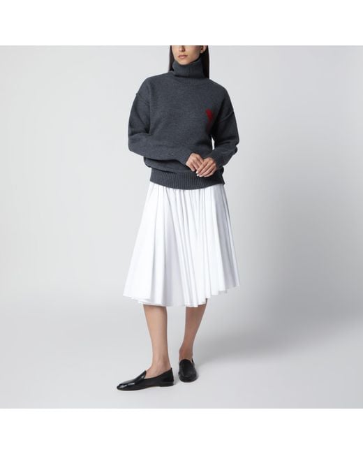AMI Blue Ami De Coeur Sweater