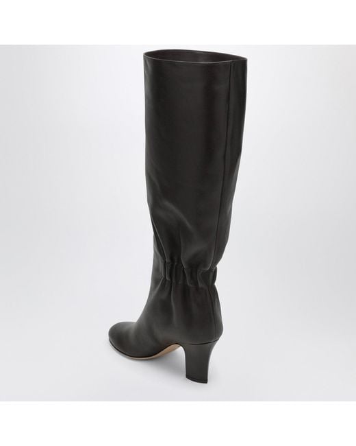 Ferragamo Black Ruched Boots