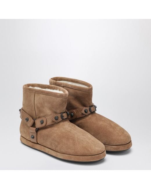 Balenciaga Brown "Alaska" Snow Boots