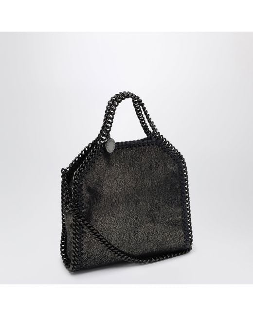 Stella McCartney Black Dark Micro Falabella Tote Bag
