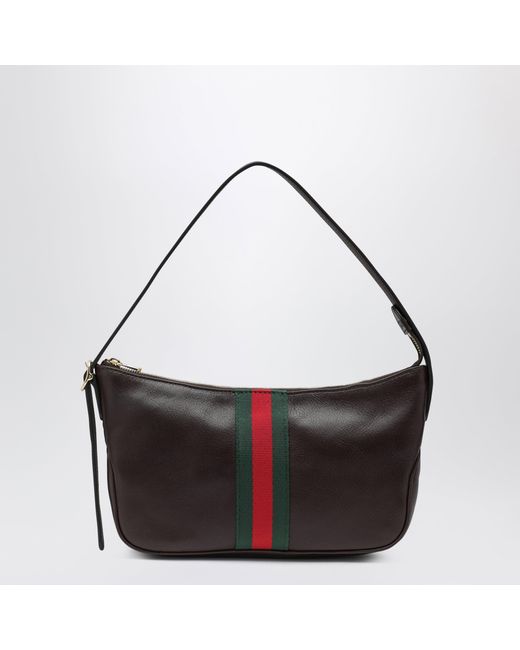 Gucci Black Small Lunetta Leather Bag for men