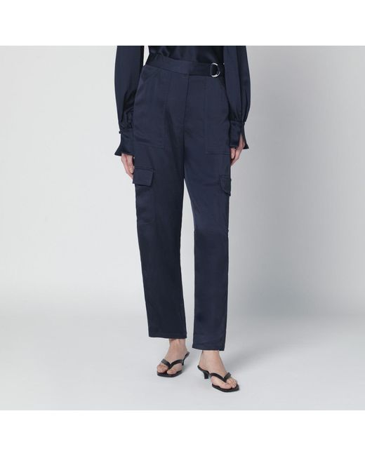 Jonathan Simkhai Blue Carolina Trousers
