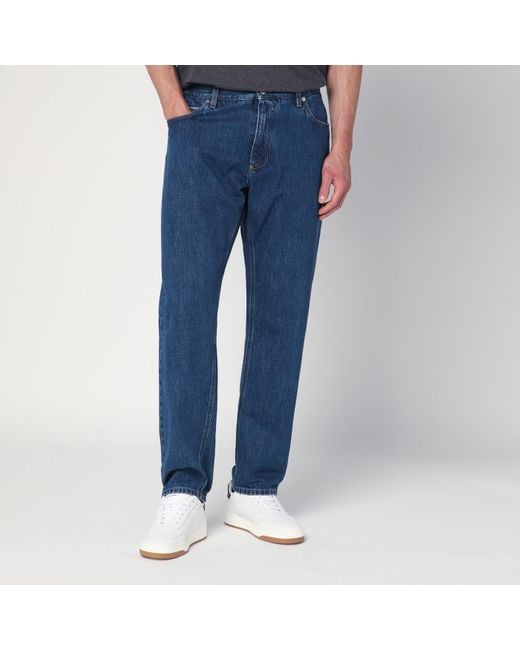 Dolce & Gabbana Blue Denim Jeans With Logo Tag for men