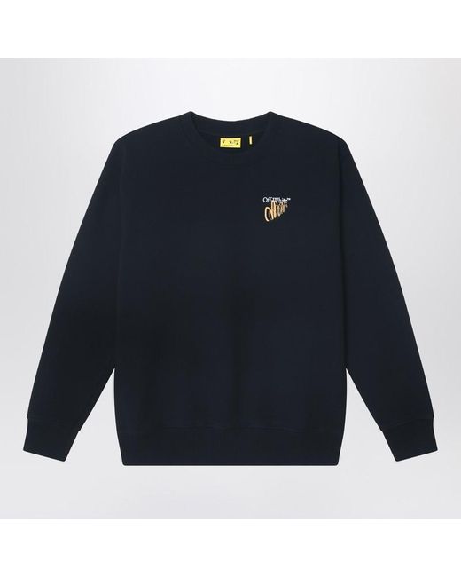 Sweat Noir Avec Impression Arrow Dessinée Off-White c/o Virgil Abloh pour homme en coloris Blue