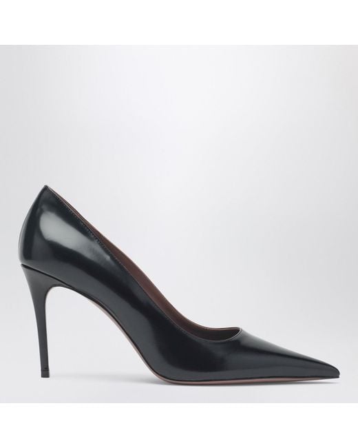 Paris Texas Blue Vera 85 Leather Pumps