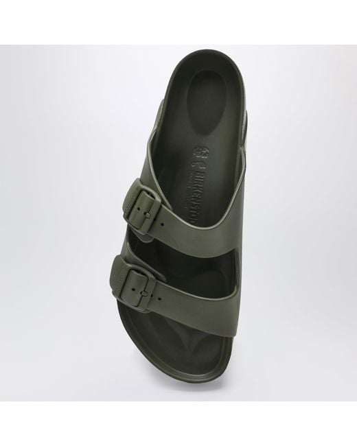 Birkenstock Green Khaki Arizona Eva Slides By for men
