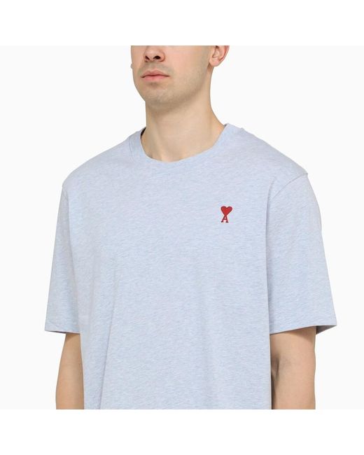 T-shirt oversize ami de coeur cashmere e di AMI in Blue da Uomo