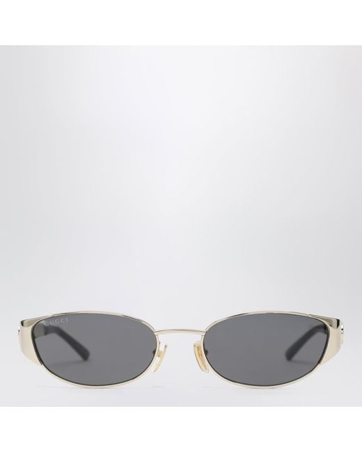 Gucci Gray Tone Oval Sunglasses