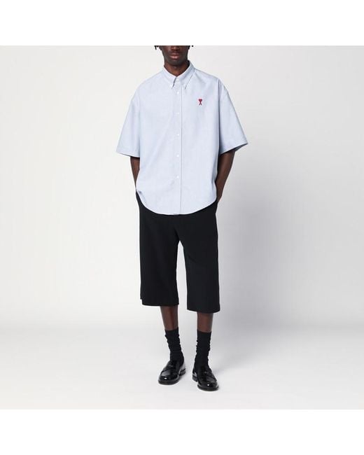 AMI Black Bermuda Wide for men
