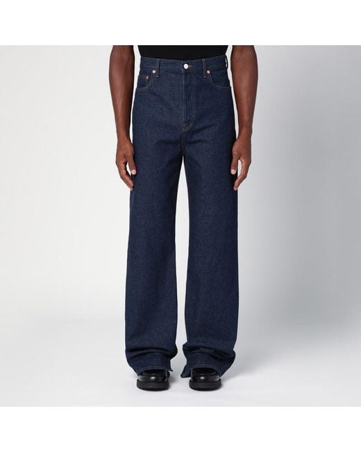 Gucci Blue Dark Wide Denim Jeans for men