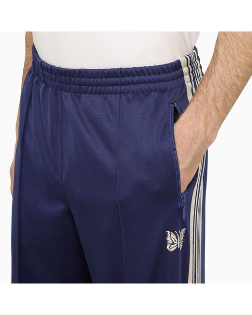 Pantalone jogging track royal di Needles in Blue da Uomo