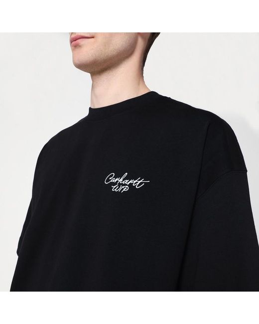 Carhartt Black S/s Signature Script T-shirt for men