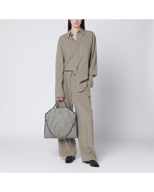Stella McCartney Gray Falabella Fold Over Bag