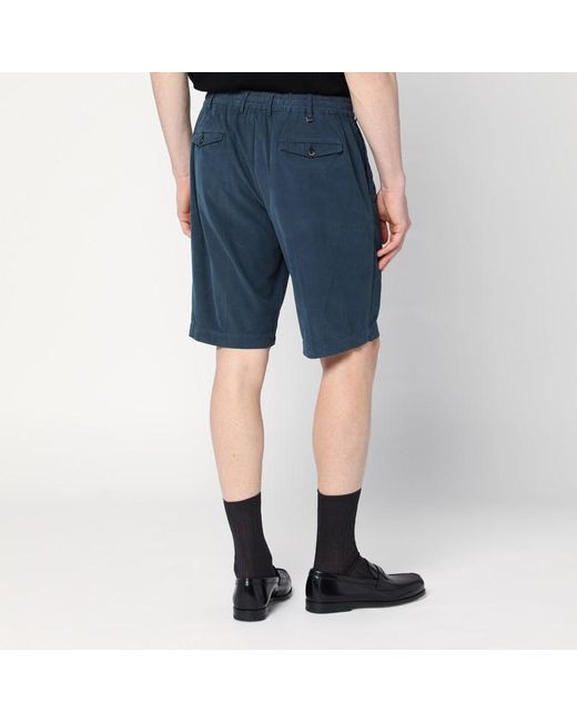 Bermuda in cotone di PT Torino in Blue da Uomo