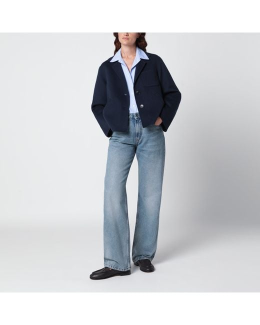 Weekend by Maxmara Blue Cropped Jacket