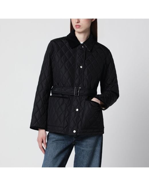 Burberry Black Quilted Nylon Jacket