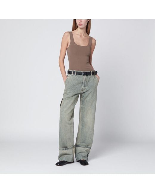 Entire studios Gray Light Viscose Blend Top