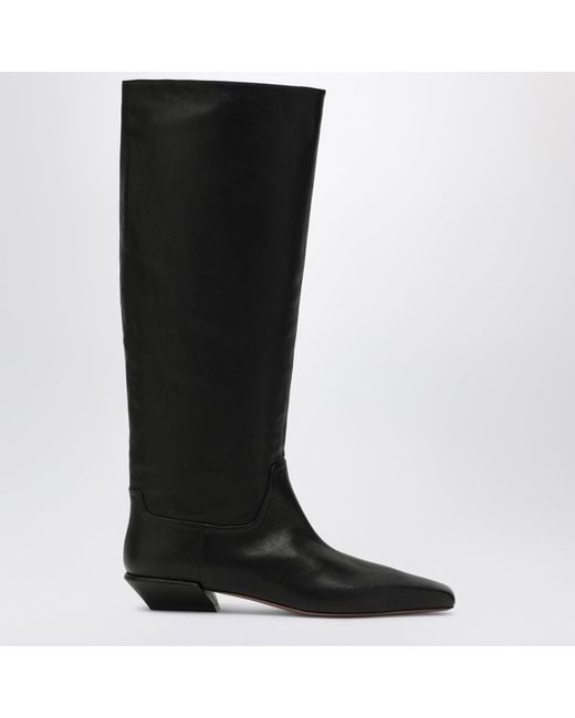 Paris Texas Black Bettina Boot 25 Calfskin Leather Boots