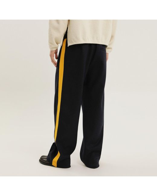 1989 STUDIO Black Pants With Side Stripe for men