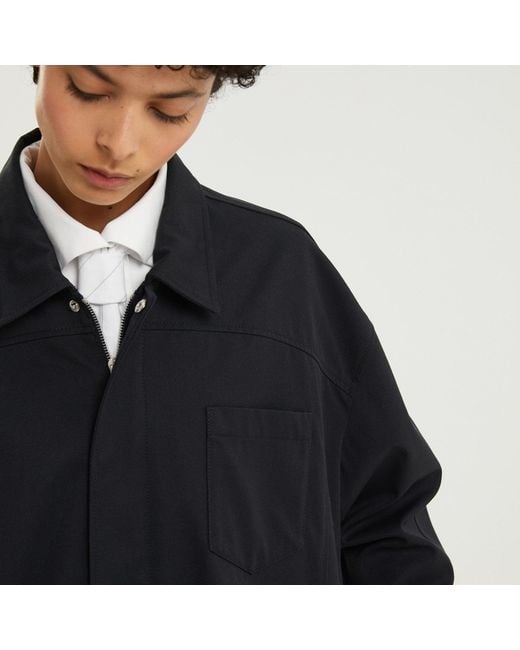 1989 STUDIO Black Dark Short Trench Jacket