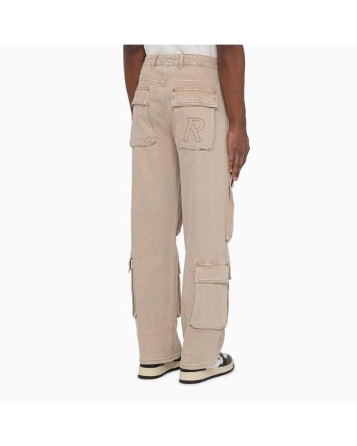 Represent Natural R3Ca Denim Cargo Trousers for men