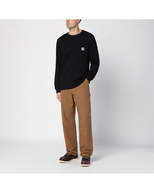 Carhartt Single Knee Pant Hamilton Aus Bio-Baumwoll-Canvas in Brown für Herren