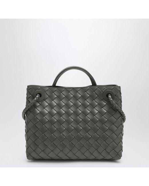 Bottega Veneta Gray Andiamo Small Bag