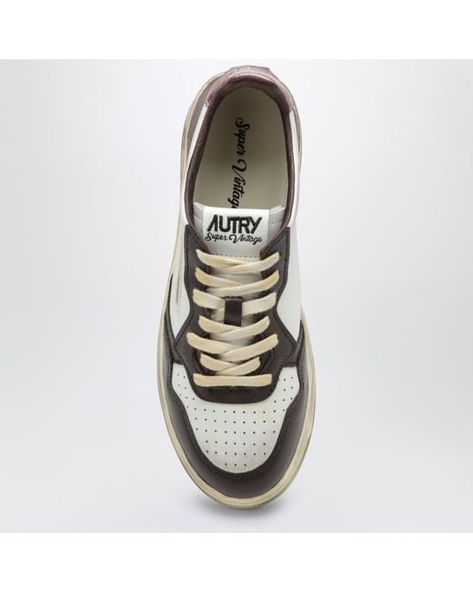 Autry Brown Sneakers Medalist Low/Hot Fudge/Peony