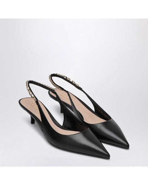 Gucci Black Elegance Pointed Toe Low Pumps For