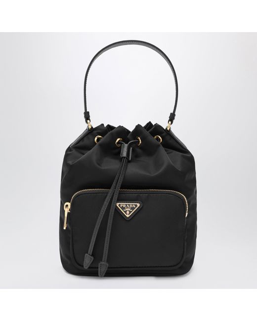 Prada Black Duet Renylon Bucket
