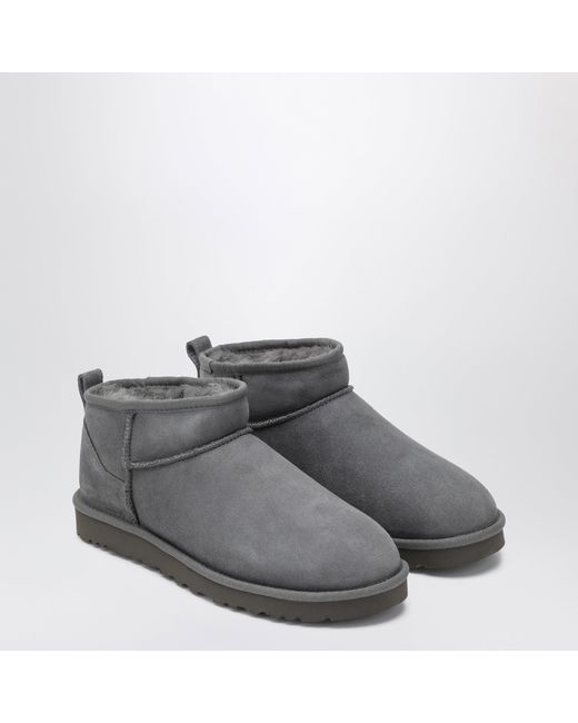 Ugg Gray Classic Micro Light Bronze Suede Boots