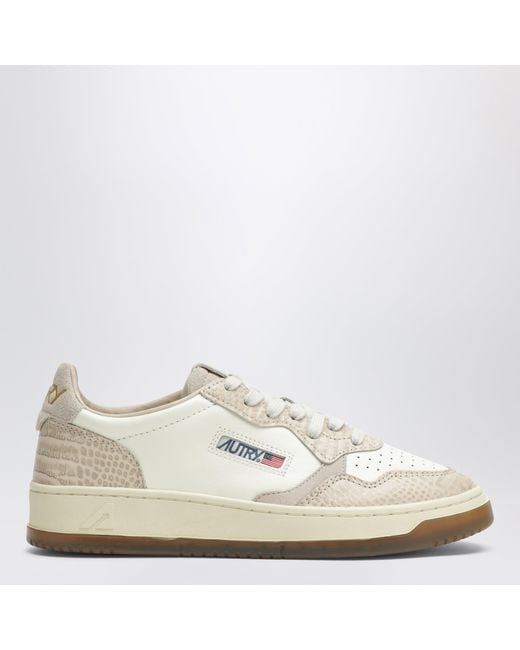 Autry White Medalist Low Sneakers