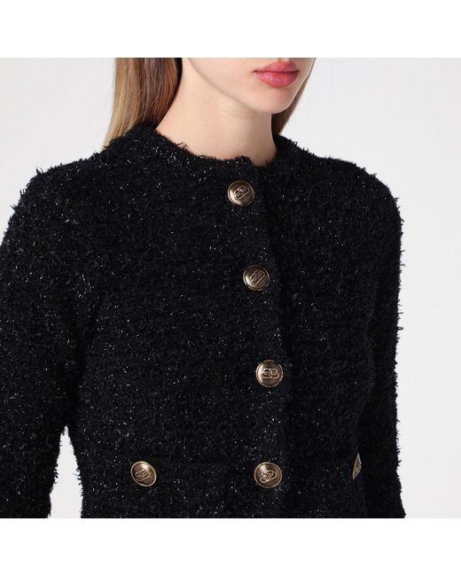 Balenciaga Black Short Cardigan
