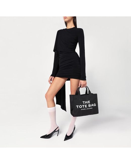 Medium tote bag nera in canvas di Marc Jacobs in Black