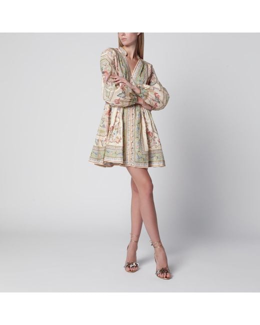Zimmermann Natural Roselight Mini Dress