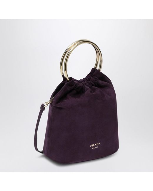 Prada Purple Mini Bucket Bag