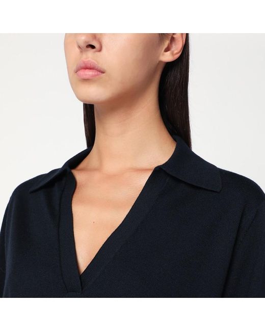 Maglia navy in lana di Gucci in Blue