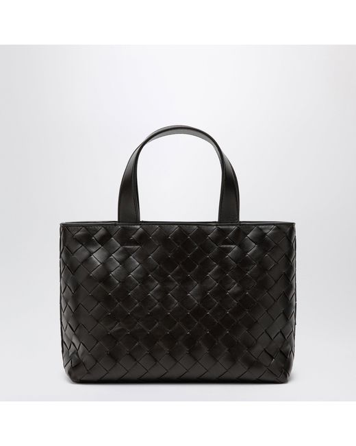 Bottega Veneta Black Fondant Intrecciato Mini Tote Bag for men