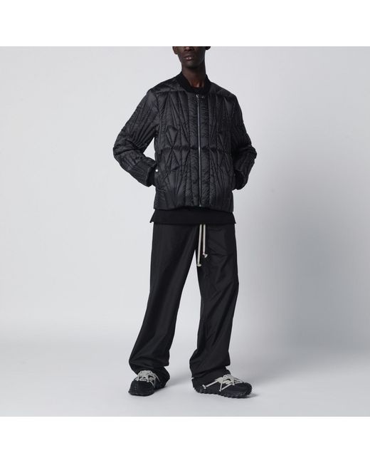 Moncler Black Quilted Zipup Down Jacket for men