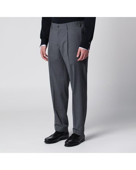 Santaniello Blue Dark Trousers for men